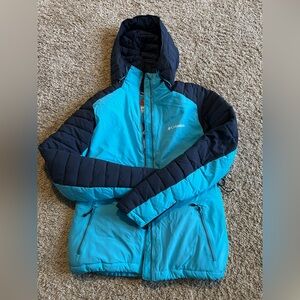 Columbia Turquoise and Navy Outdoor Jacket